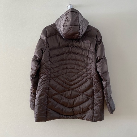 The North Face 550 Gray Aconcagua Puffer Jacket Coat NF0A2TDQ Women’s Size Large - Picture 6 of 14